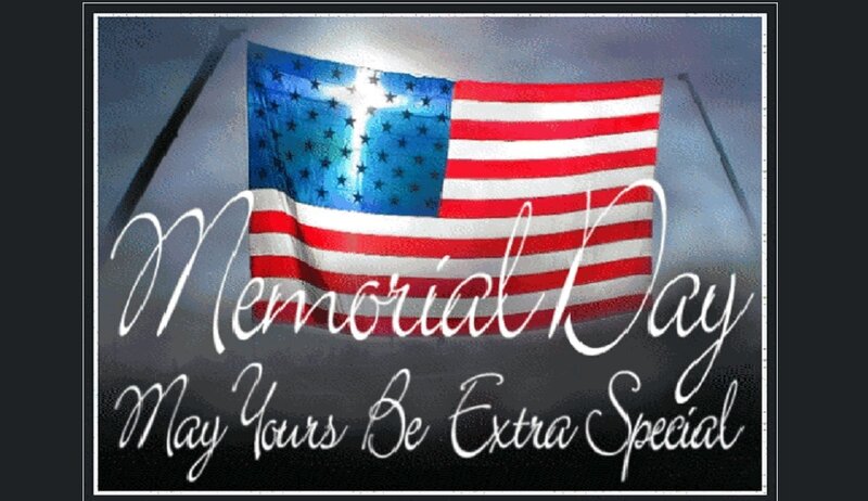 American Flag with Cross