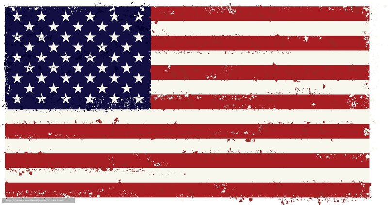 American Flag with Distressed Look