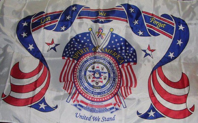 American Flag with Emblem