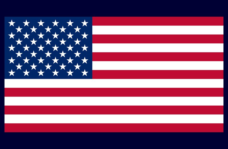 American flag with stars and stripes