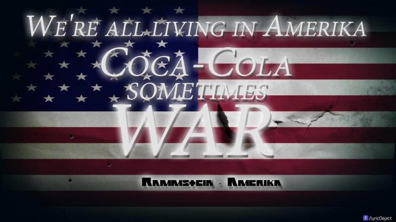 American Flag with Text — Red, Dramatic, Digital Art