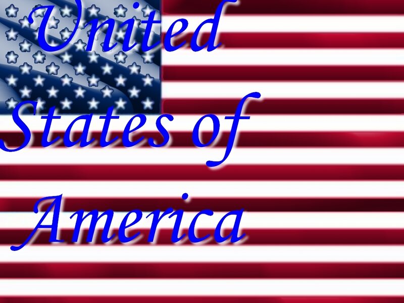 American Flag with Text — Red, Patriotic, Digital Art