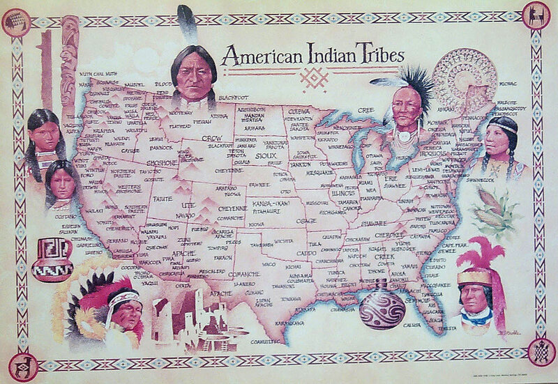 American Indian Tribes Map