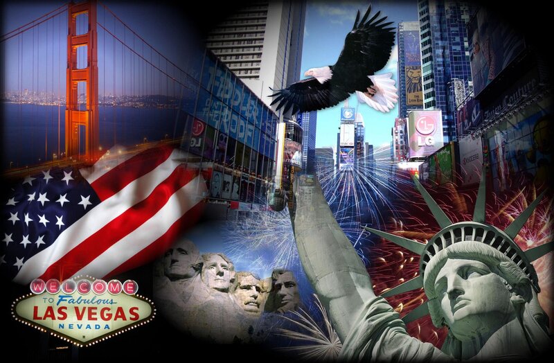 American Landmarks Collage