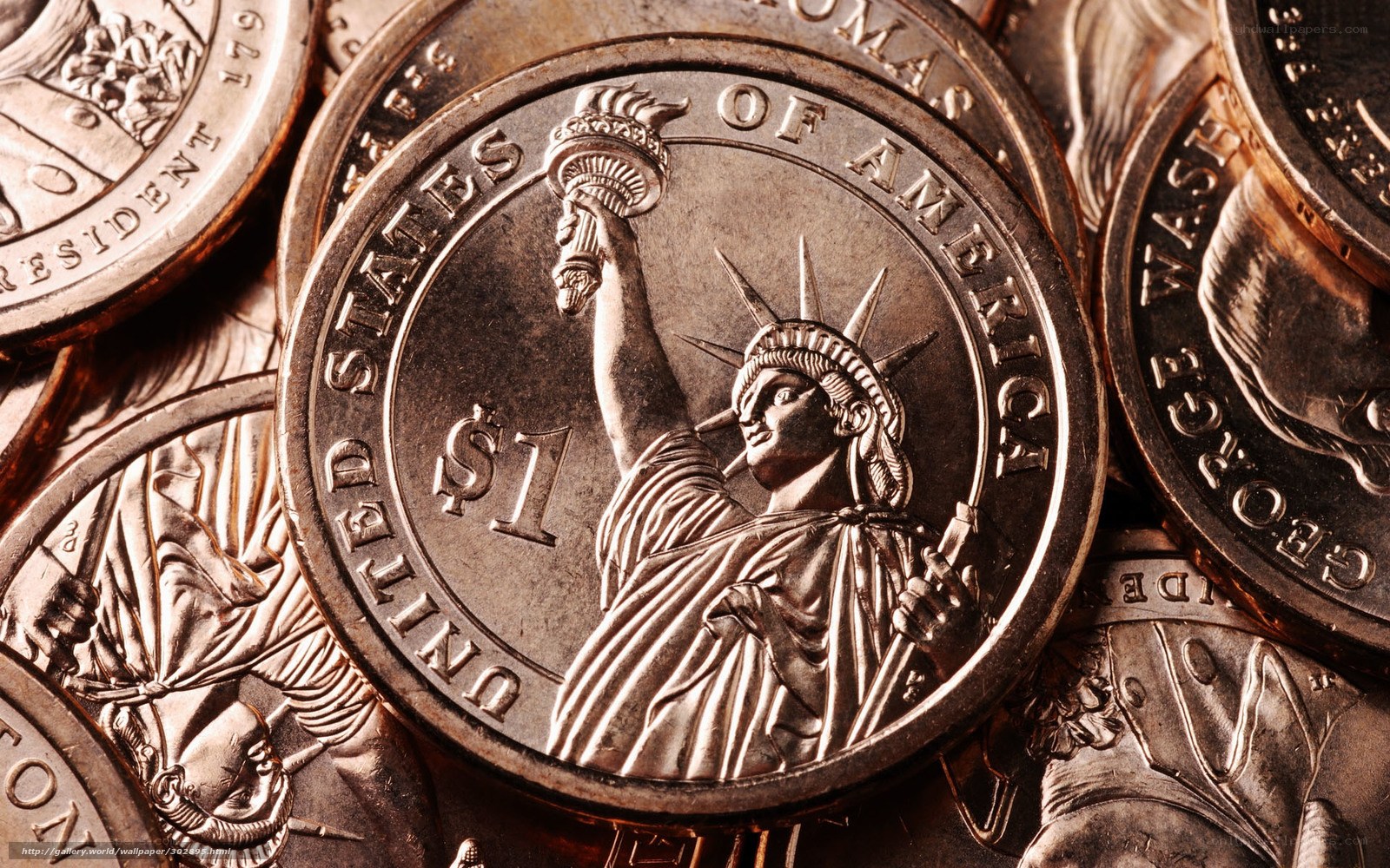 American one-dollar coin