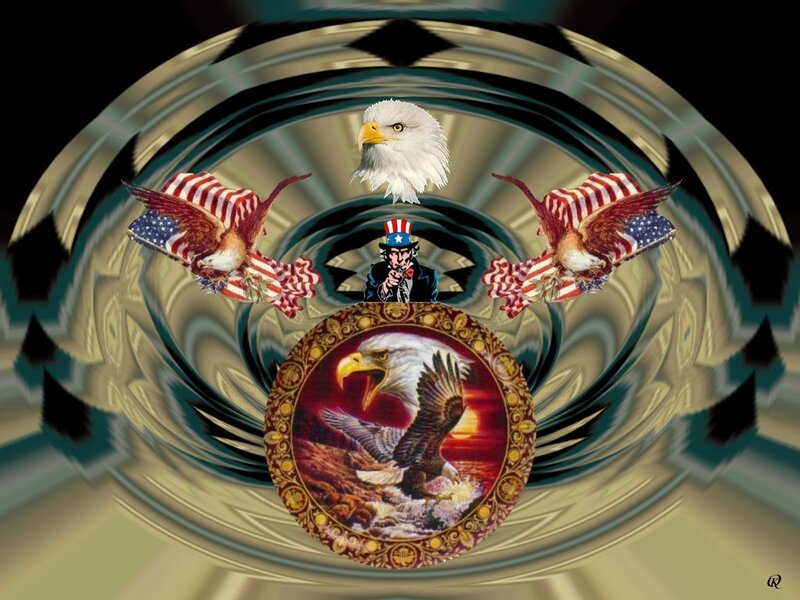 American patriotic collage