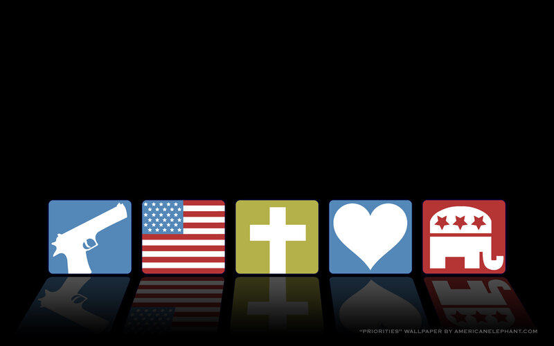 American political priorities icons