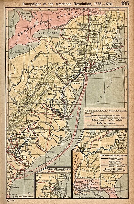 American Revolution Campaigns Map
