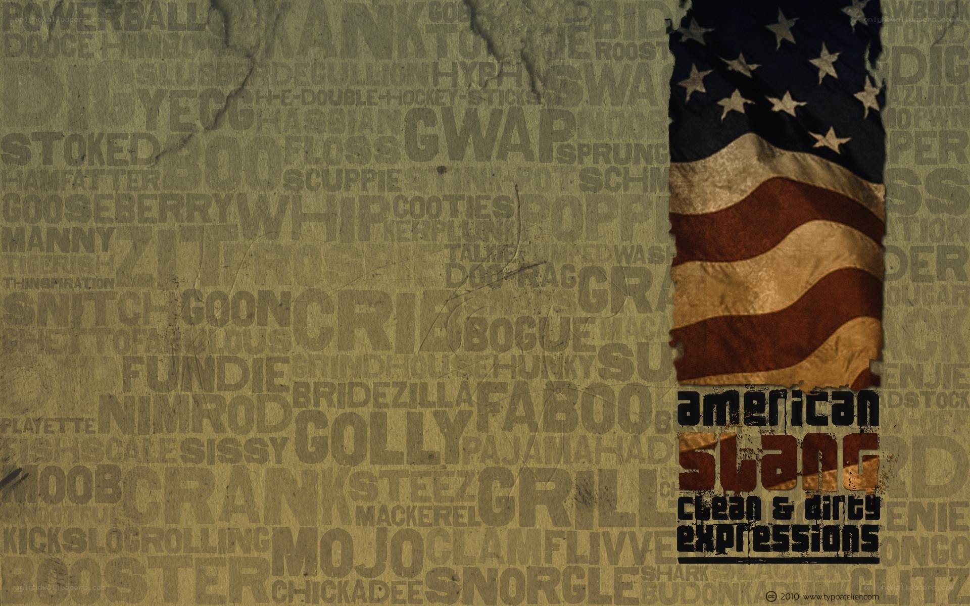 American slang collage