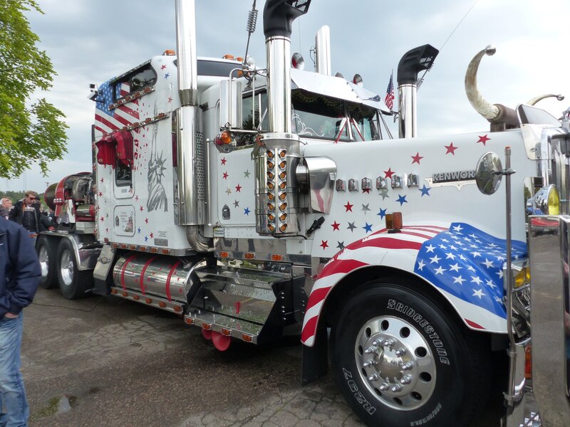 American-style Semi-truck