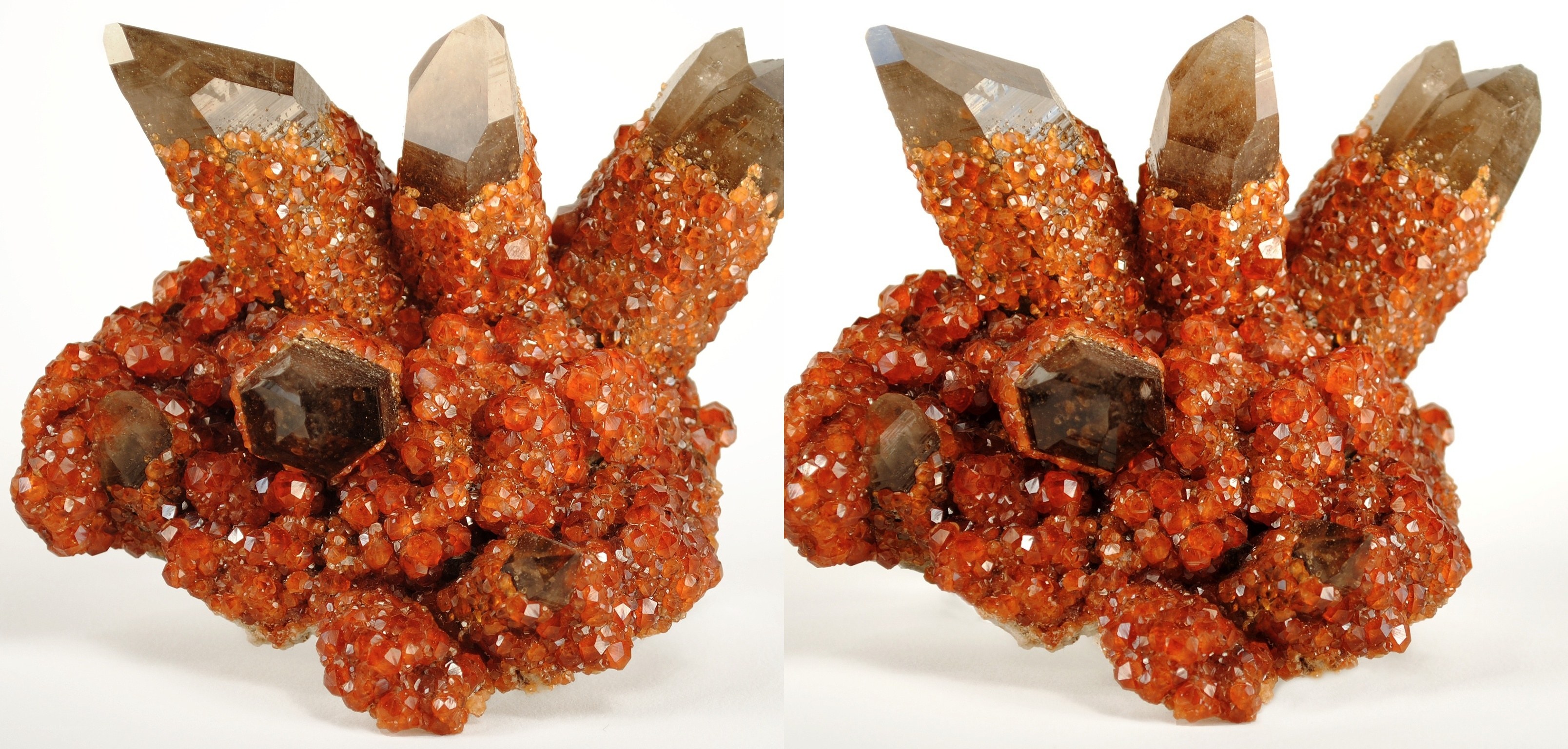 Amethyst and granular mineral cluster