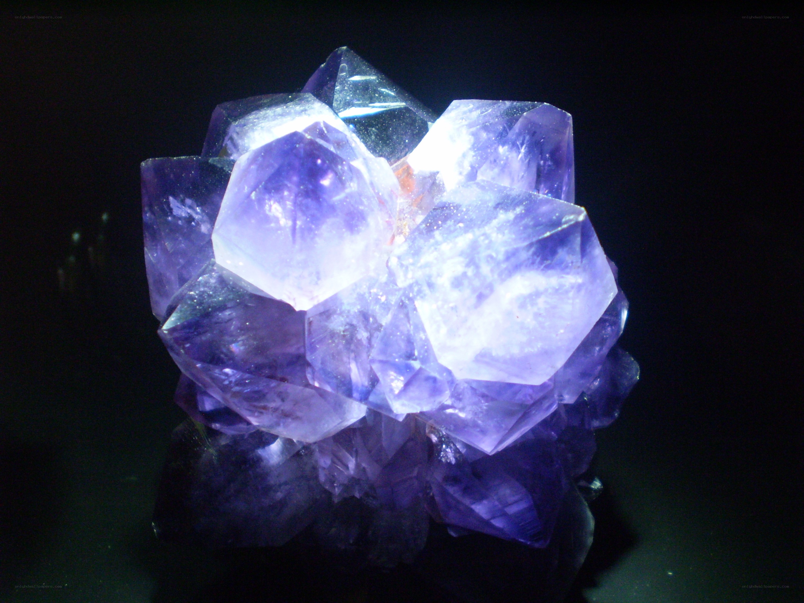 Amethyst crystal cluster