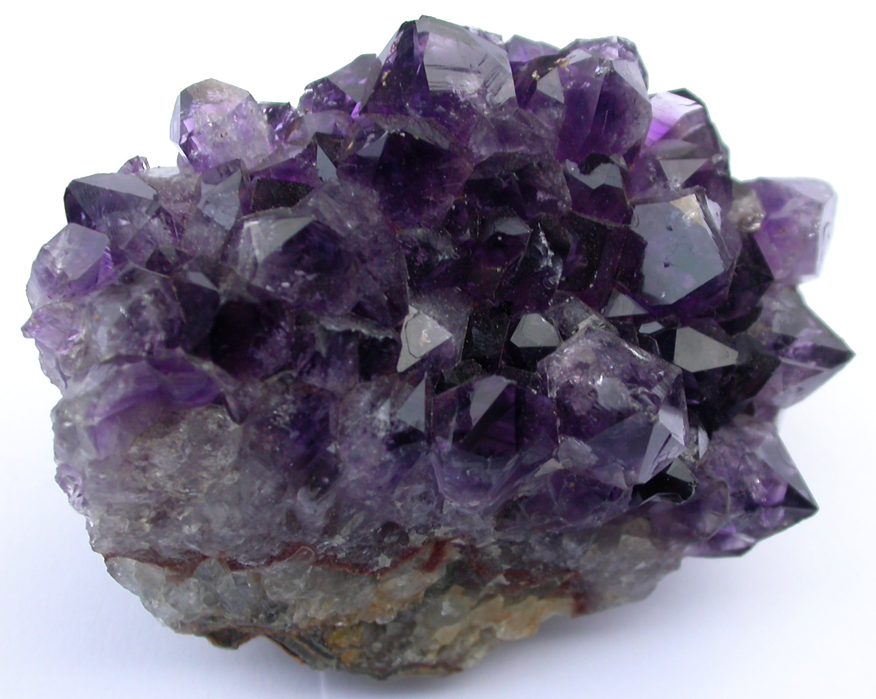 Amethyst crystal cluster