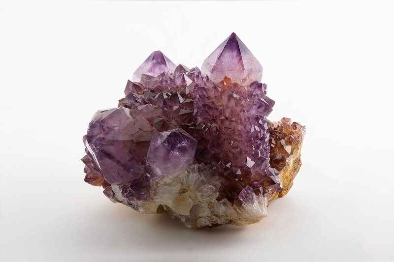 Amethyst crystal cluster