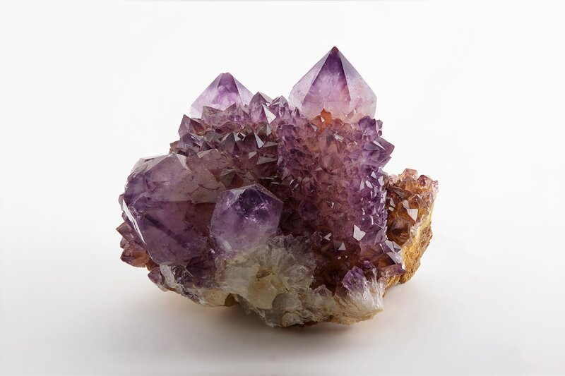Amethyst Crystal Cluster — Purple, Neutral, Photograph, Rock