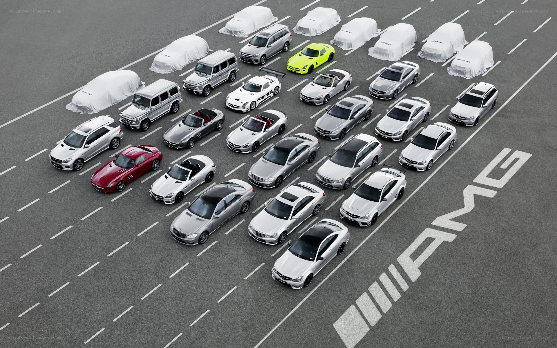 AMG car lineup display