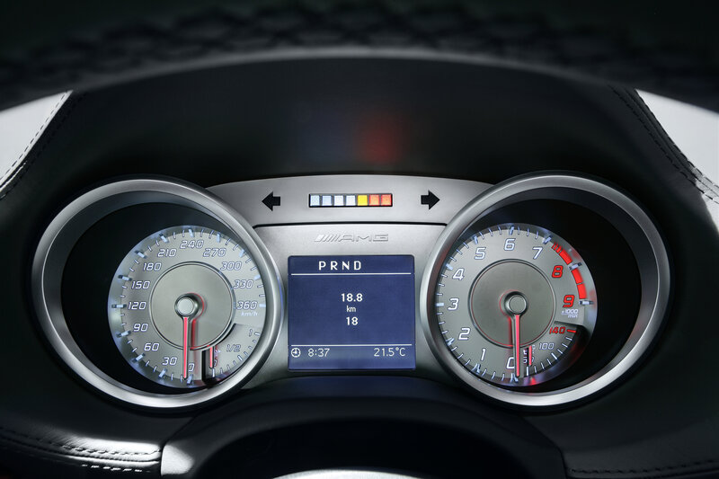 AMG dashboard close-up