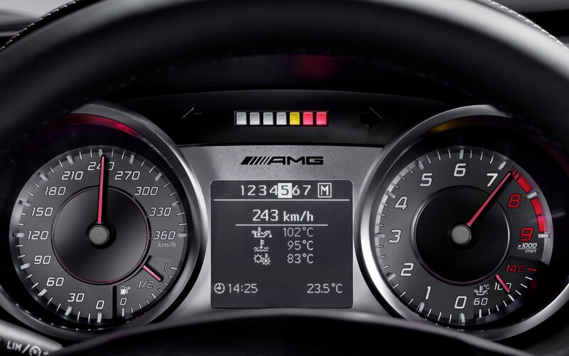 AMG dashboard display
