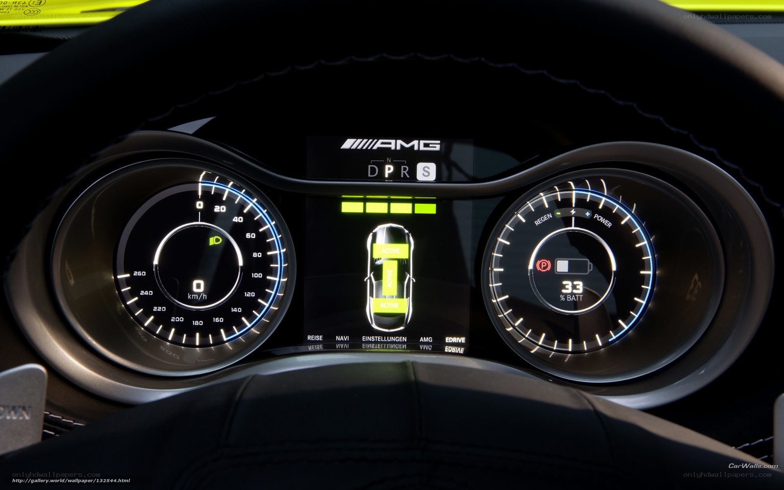 AMG dashboard display