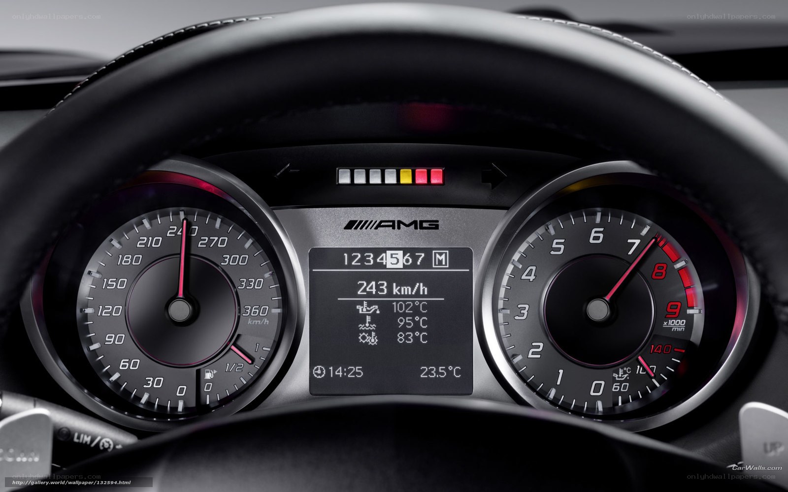 AMG dashboard instrument cluster