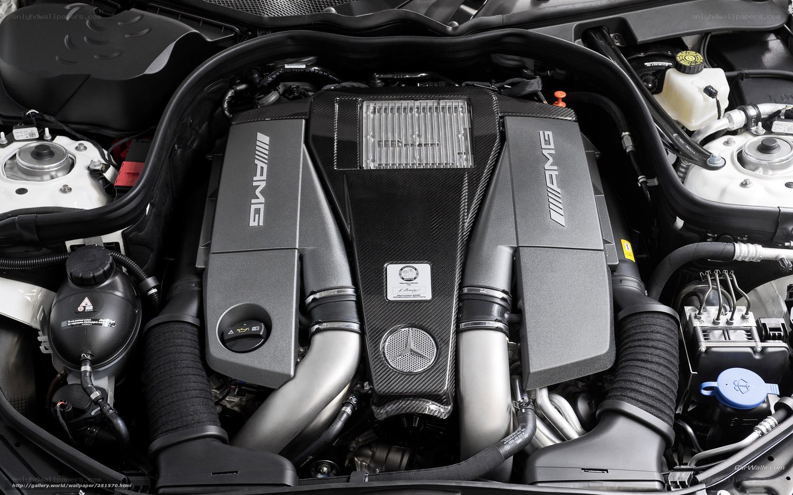 AMG engine bay close-up