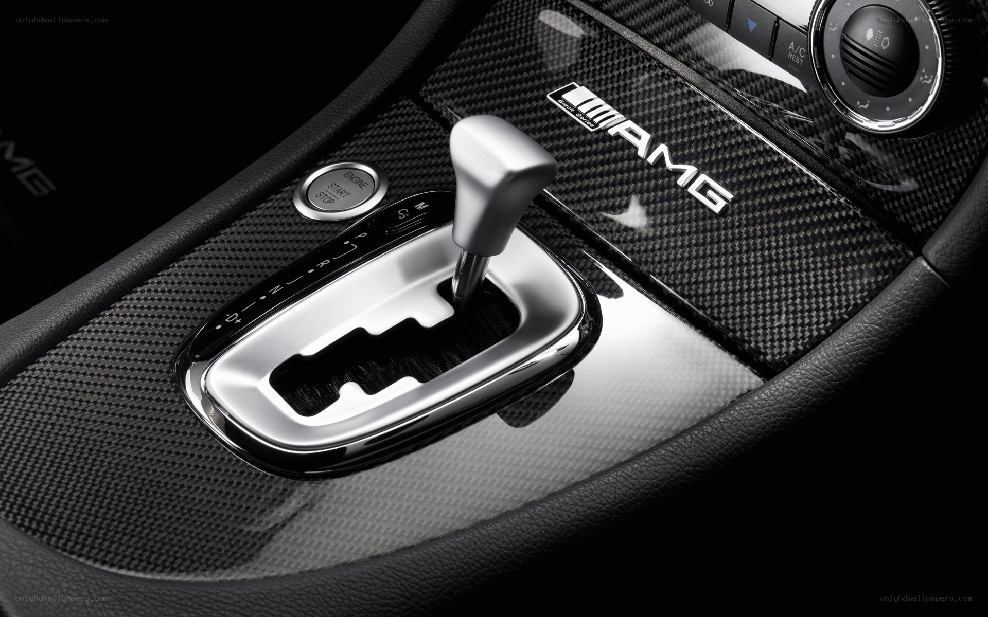 AMG gear shifter interior