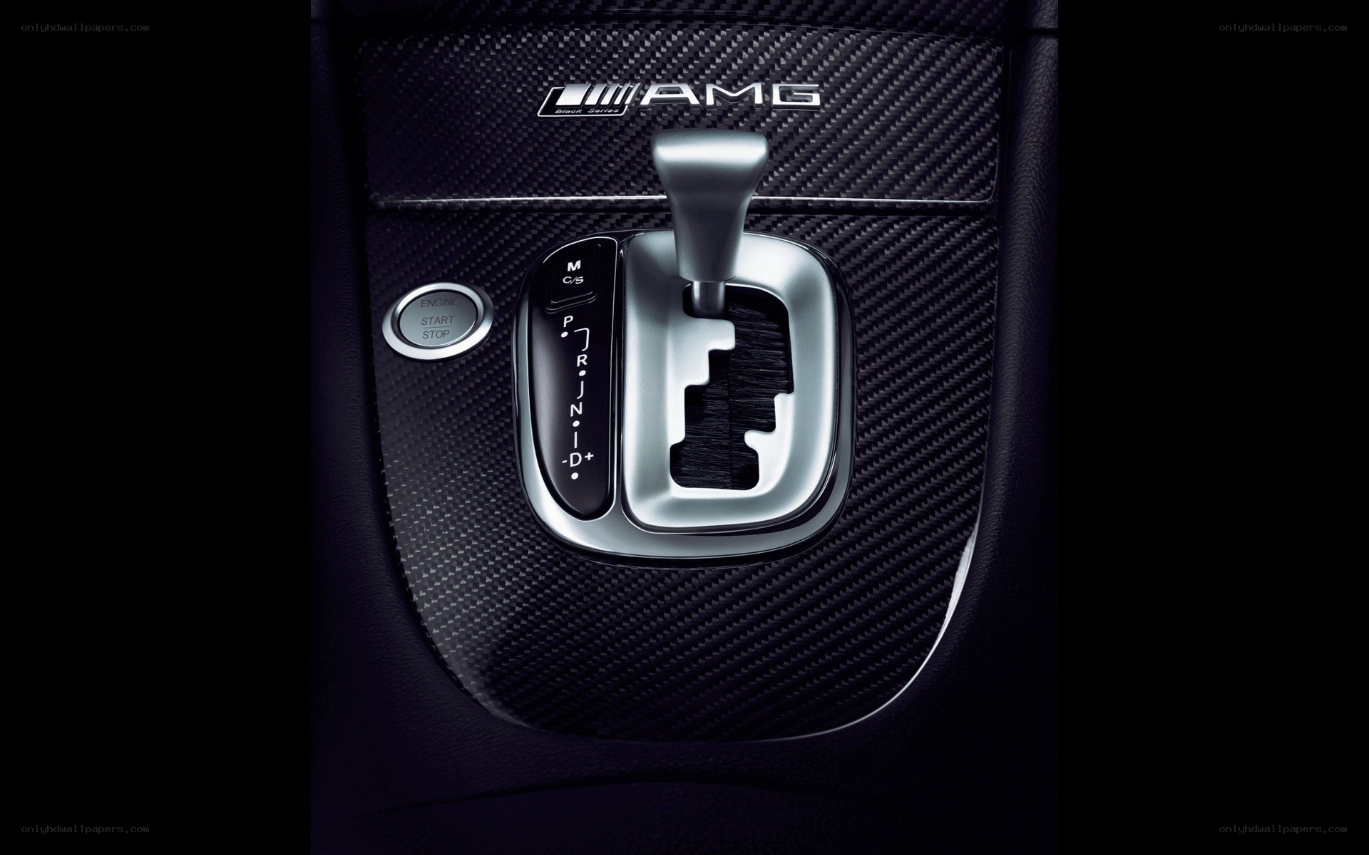 AMG gear shifter interior