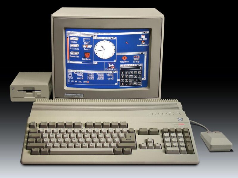 Amiga computer with monitor