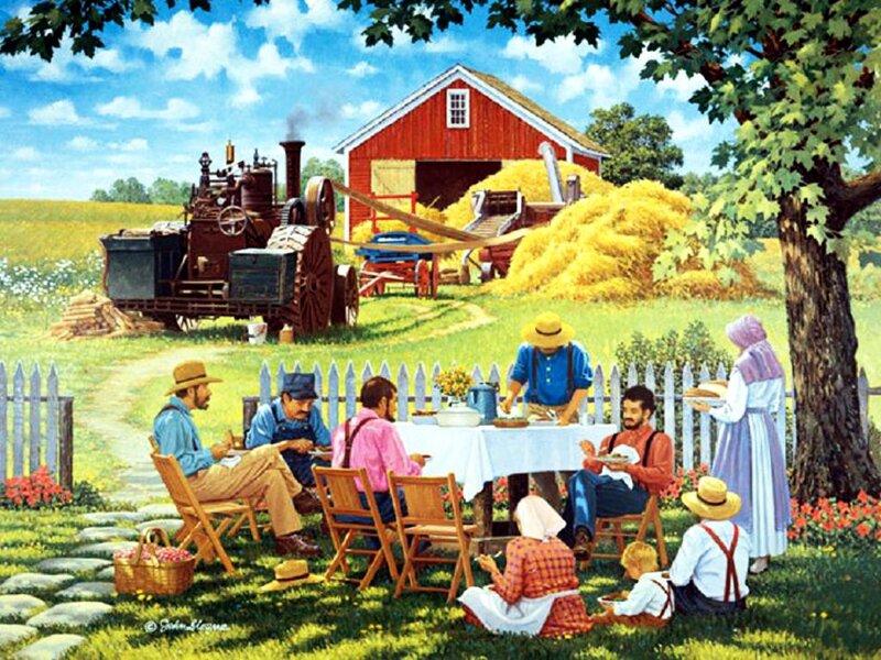 Amish Family Picnic