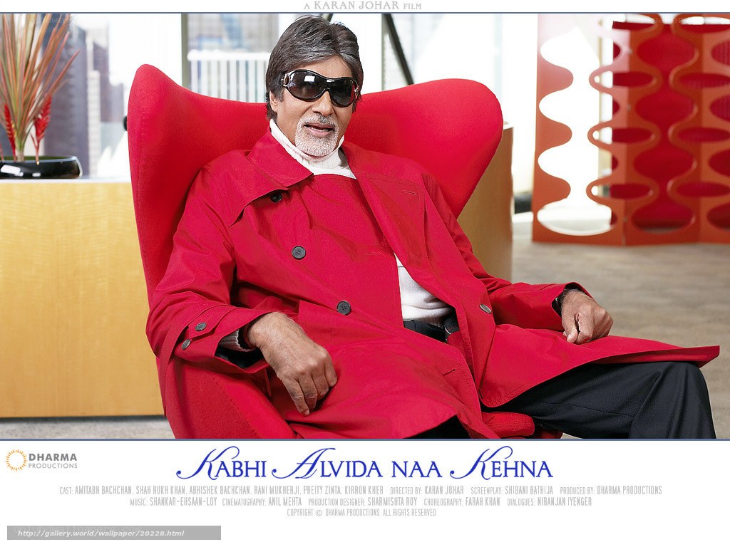Amitabh Bachchan in red coat