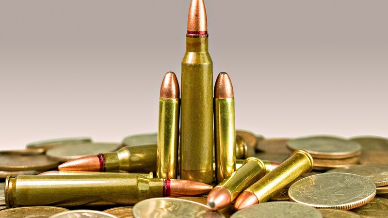 ammunition and coins