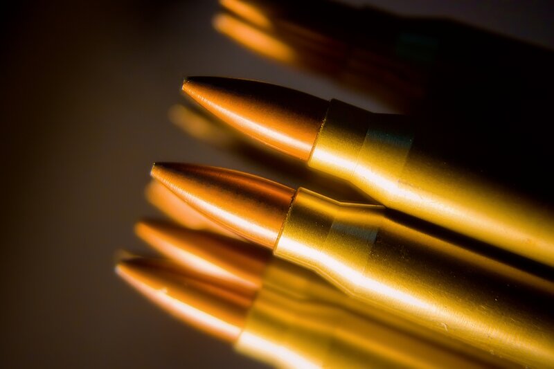 Ammunition Bullets — Gold, Dramatic