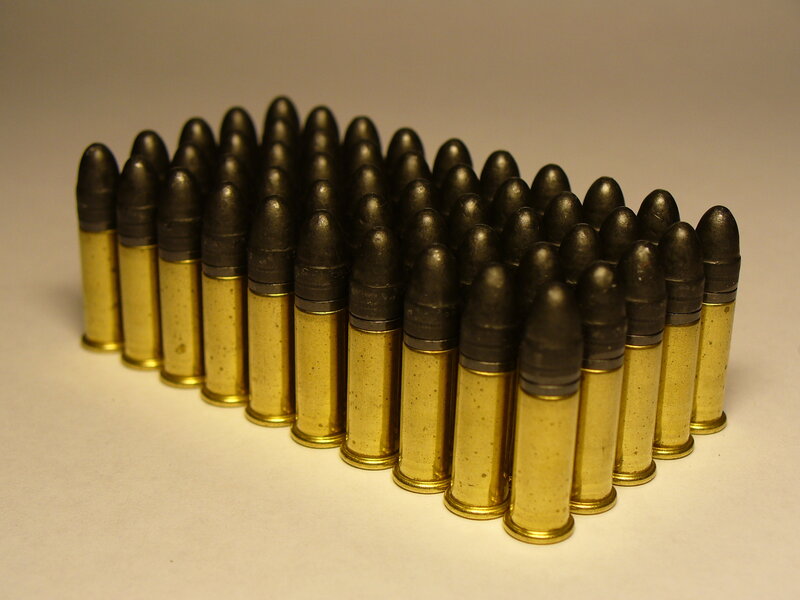 ammunition bullets in rows