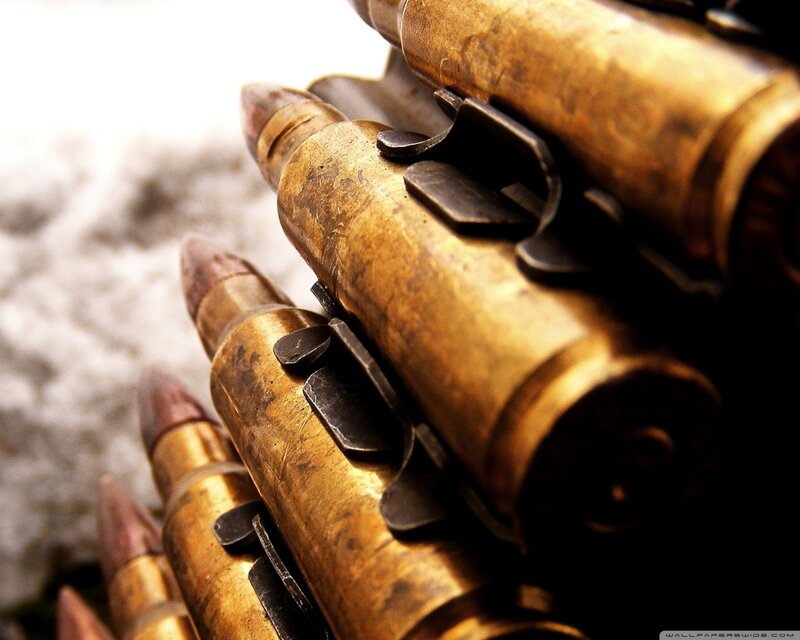 Ammunition in a Belt — Gold
