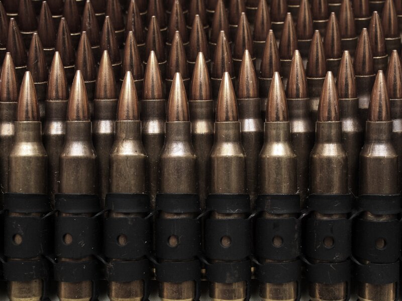 Ammunition in Belt — Brown