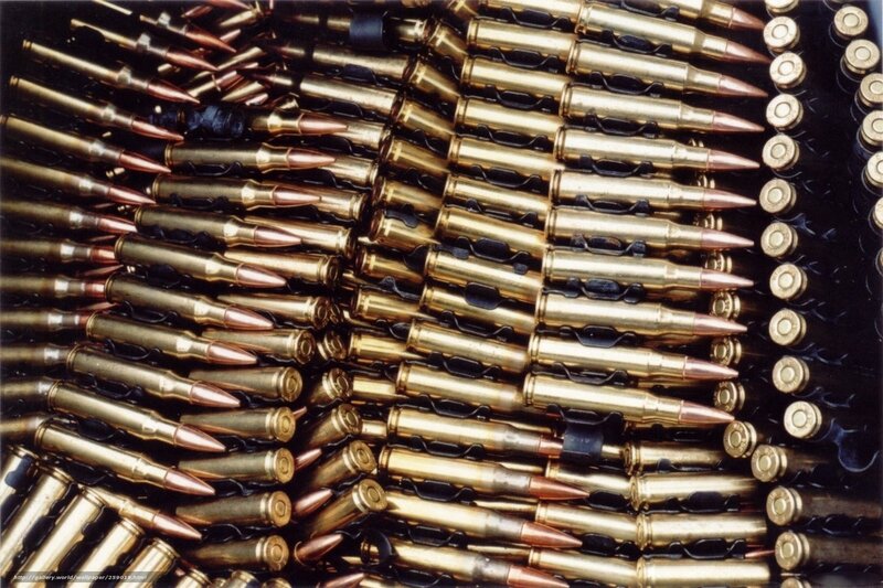 ammunition in linked belts