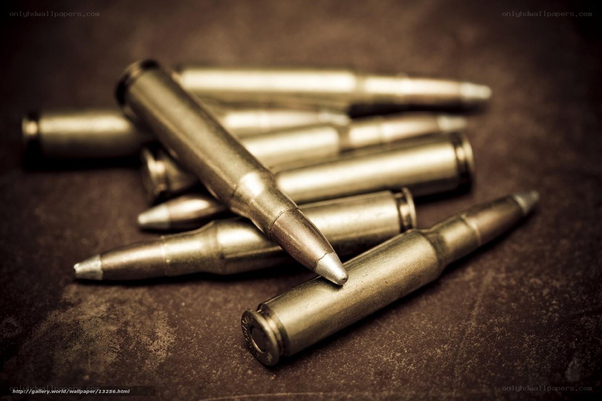 ammunition on dark surface