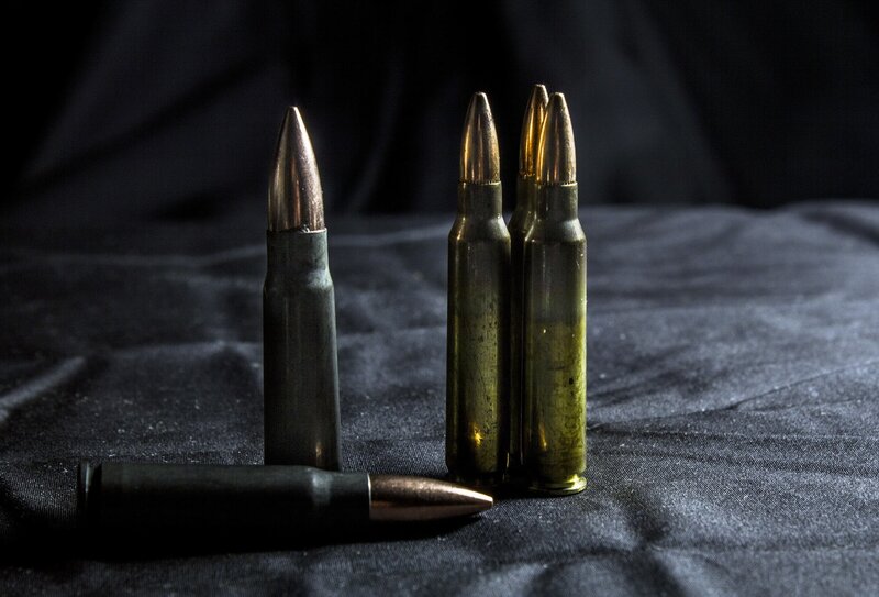 Ammunition on Fabric — Black