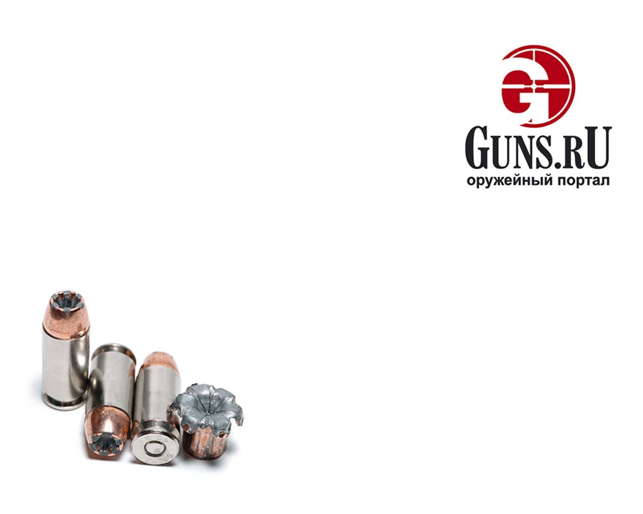ammunition samples on white