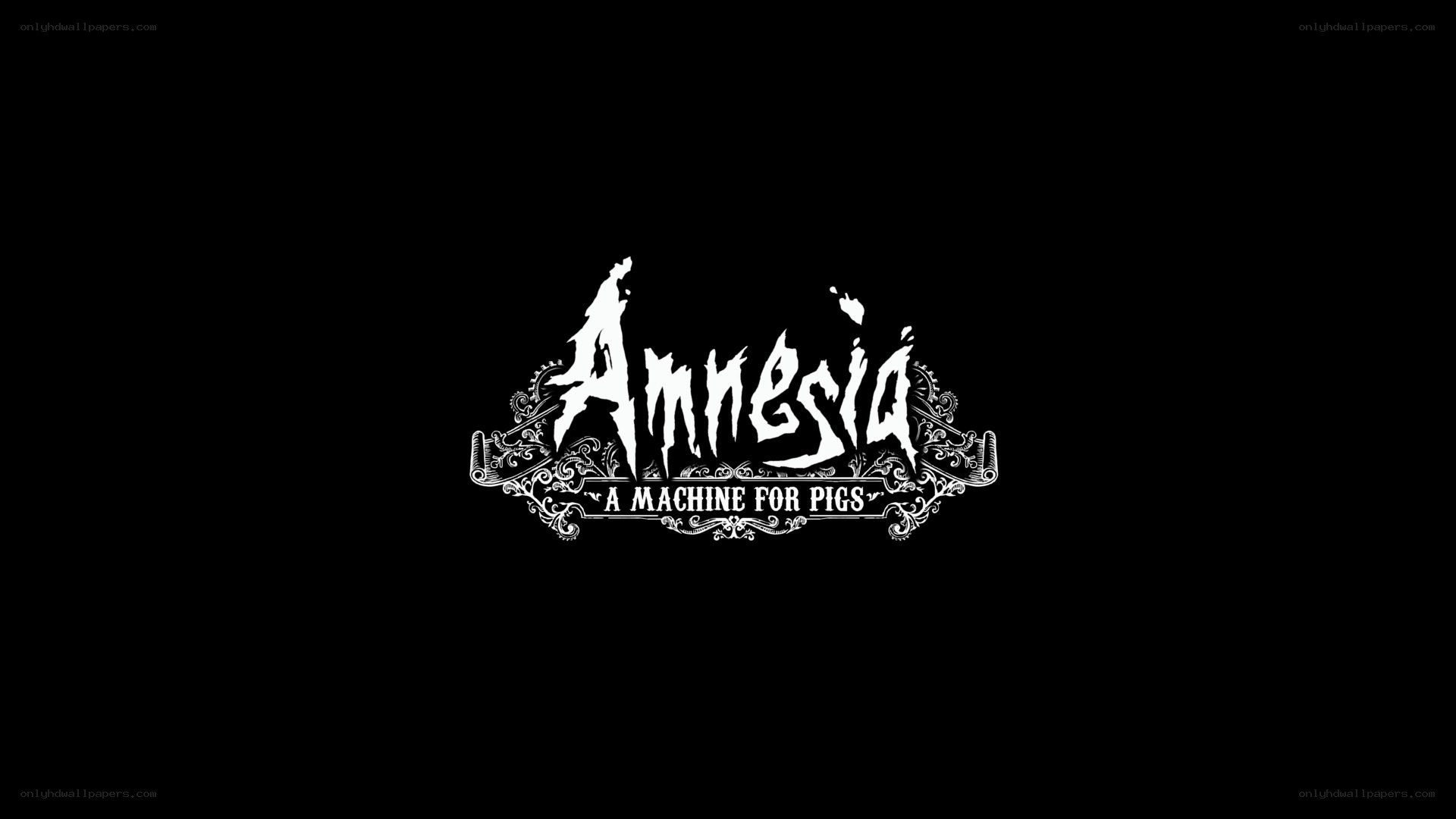Amnesia: A Machine for Pigs title screen