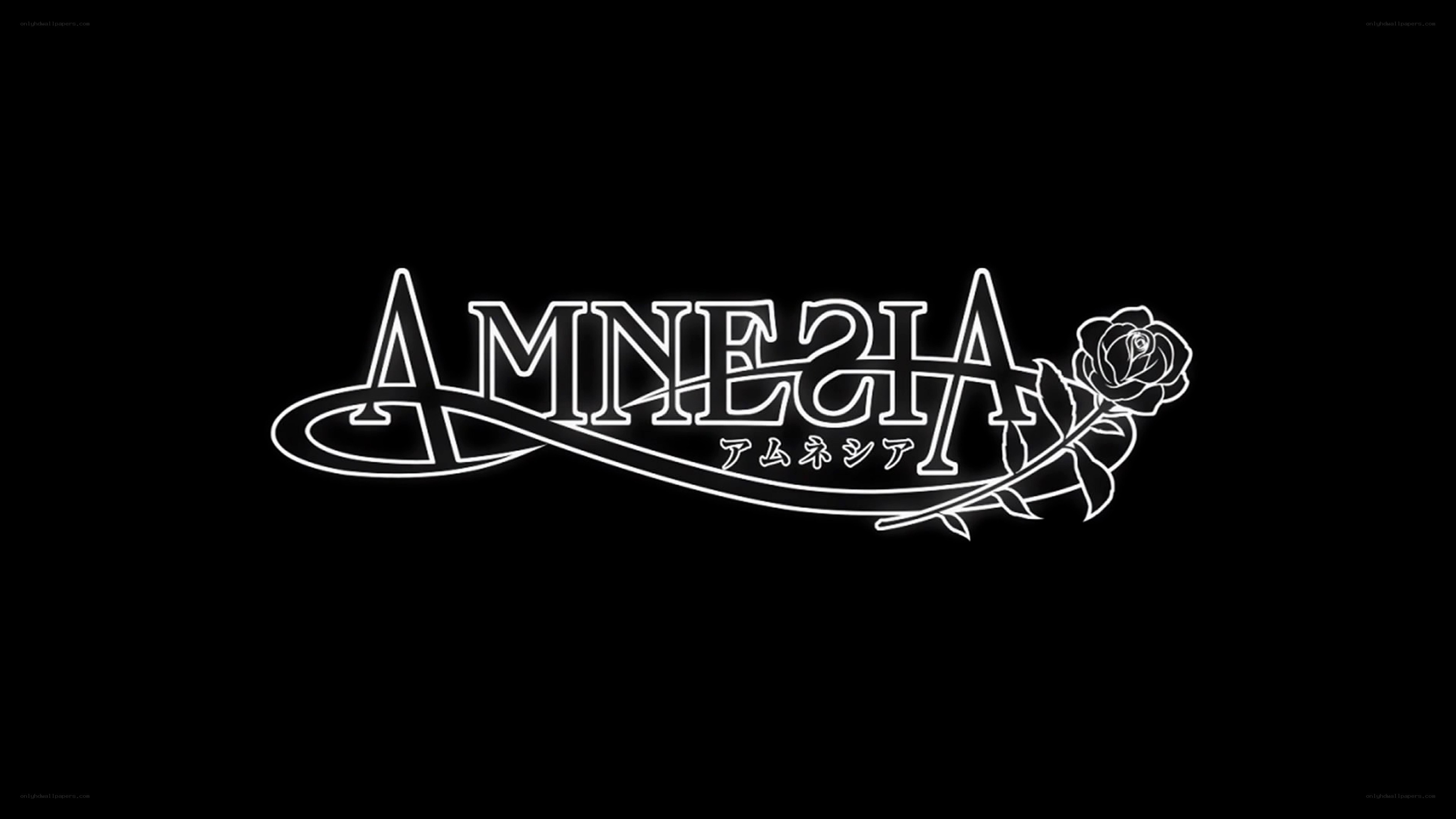 Amnesia logo with rose