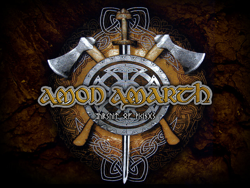 Amon Amarth Logo — Brown