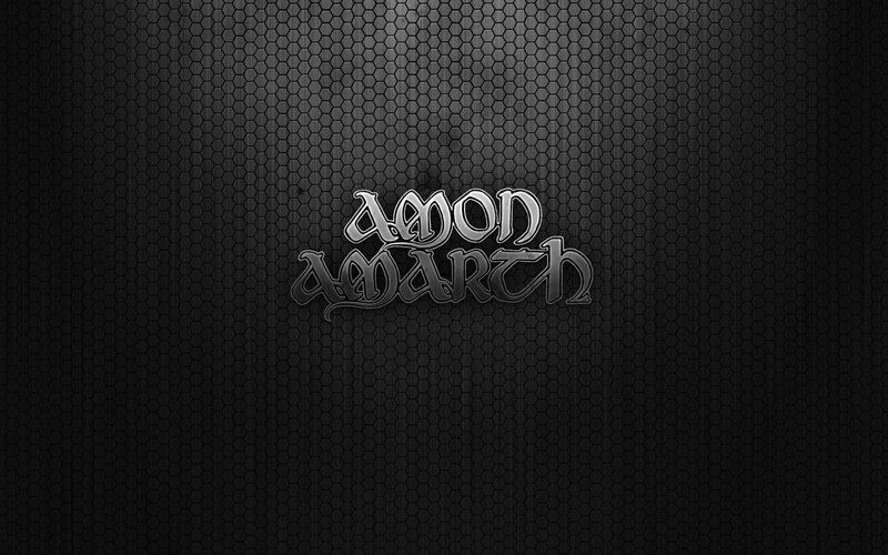Amon Amarth logo on dark background