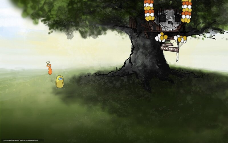 Among Us treehouse scene