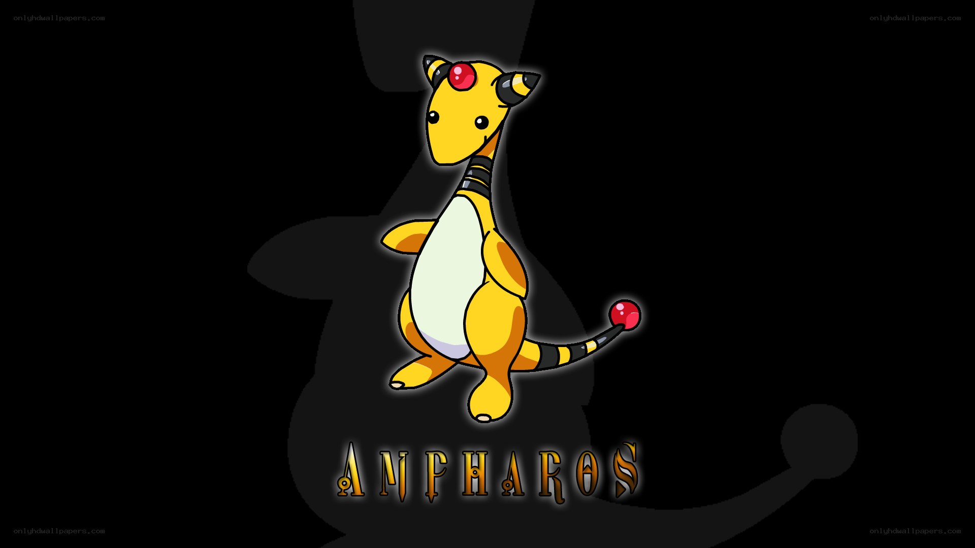 Ampharos character art