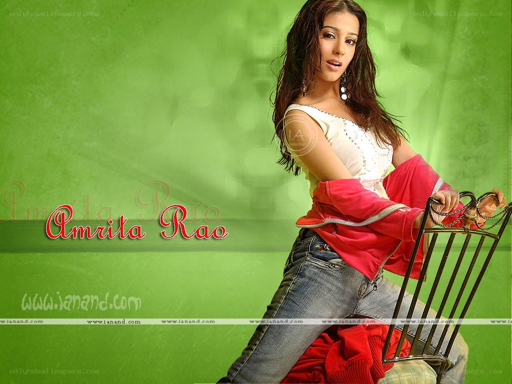 Amrita Rao in red jacket