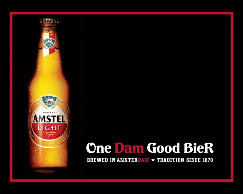 Amstel Light Beer Bottle