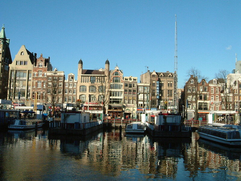 Amsterdam canal scene