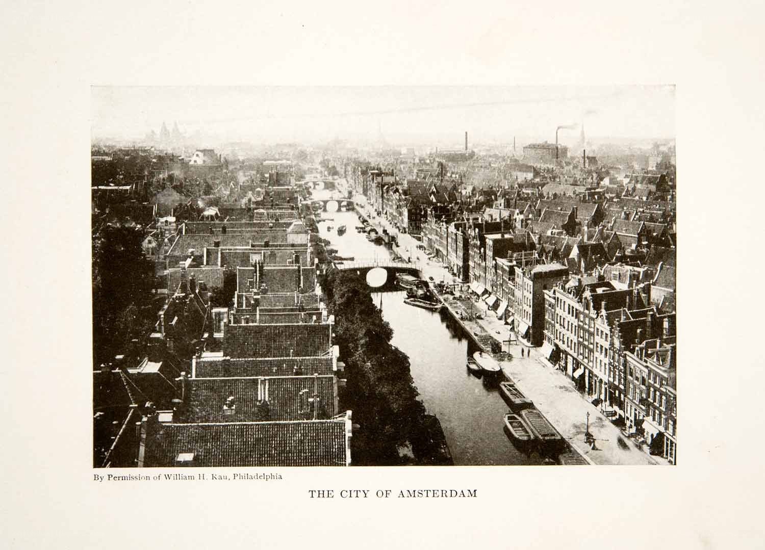 Amsterdam cityscape view