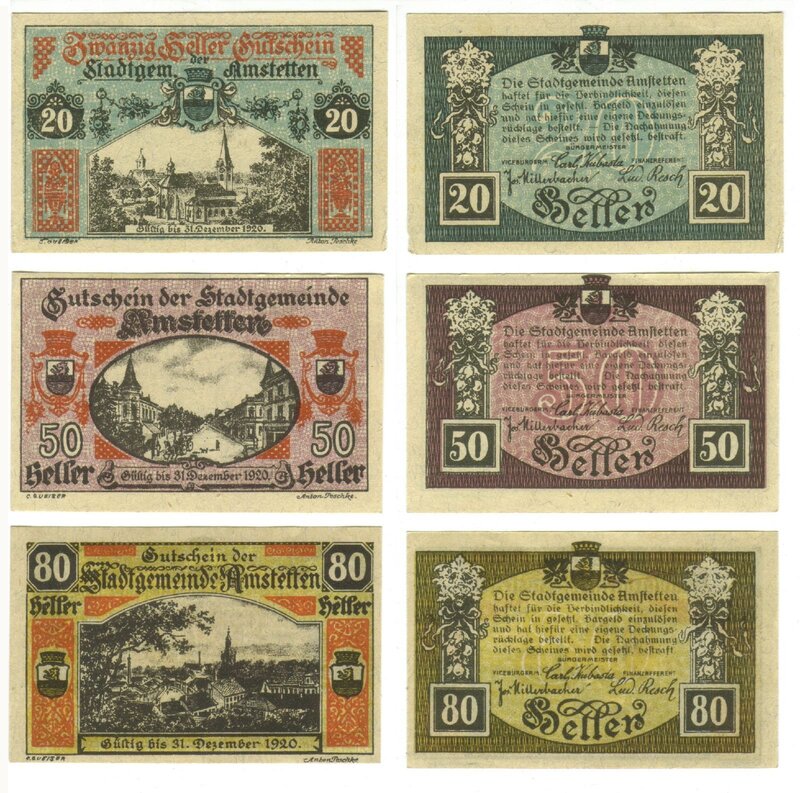 Amstetten currency notes